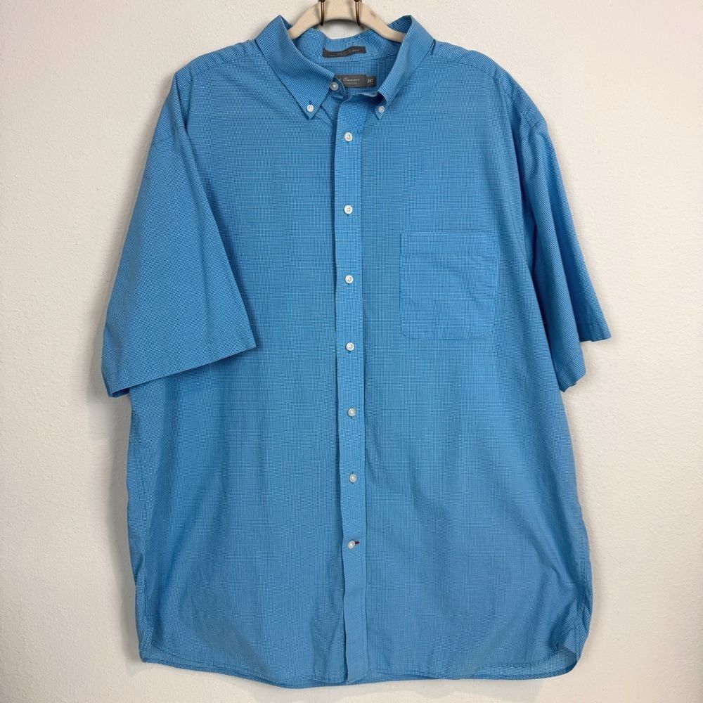 Daniel Cremieux Blue Short Sleeve Shirt 2XL
